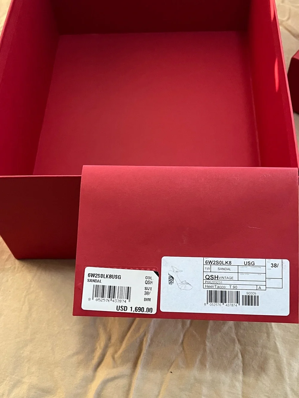 Valentino Garavani Bright Red Embossed Gift Box
